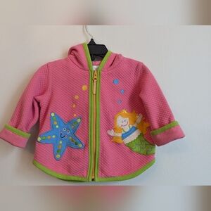 Hanna Andersson Bundle 4 Piece Beach Wear Hat Top Pants Jacket 9-12 Months